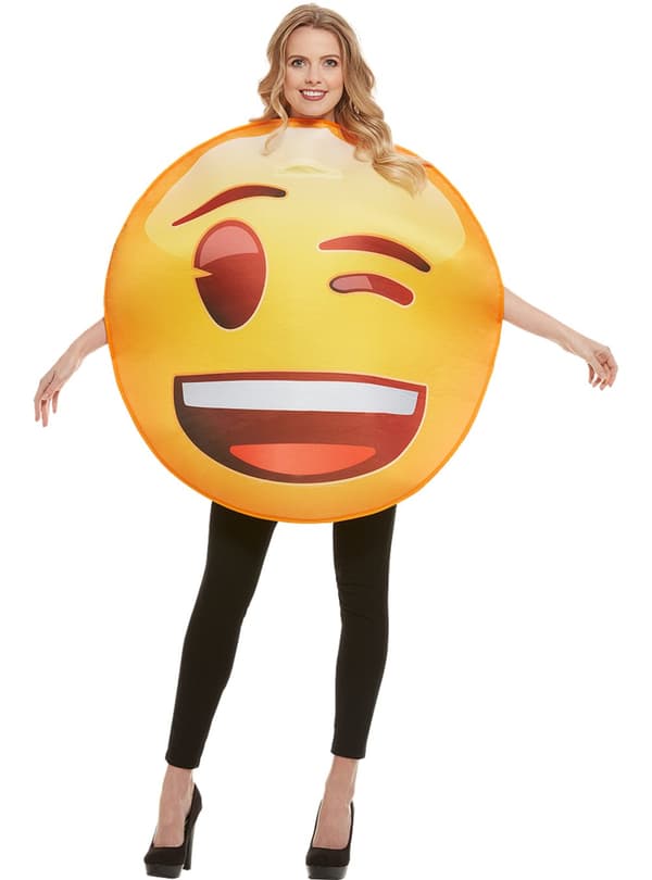 Funidelia | Emoji blink kostyme OFFISIELL til dame og mann ▶ Emotikon, Whatsapp, Original og Morsom - Gul