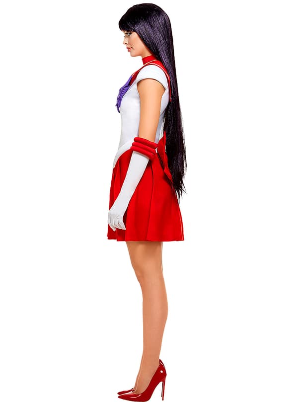 Funidelia | Sailor Mars-asu - Sailor Moon VIRALLINEN naisille ▶ Anime, Cosplay, Usagi Tsukino, Piirretty - Punainen