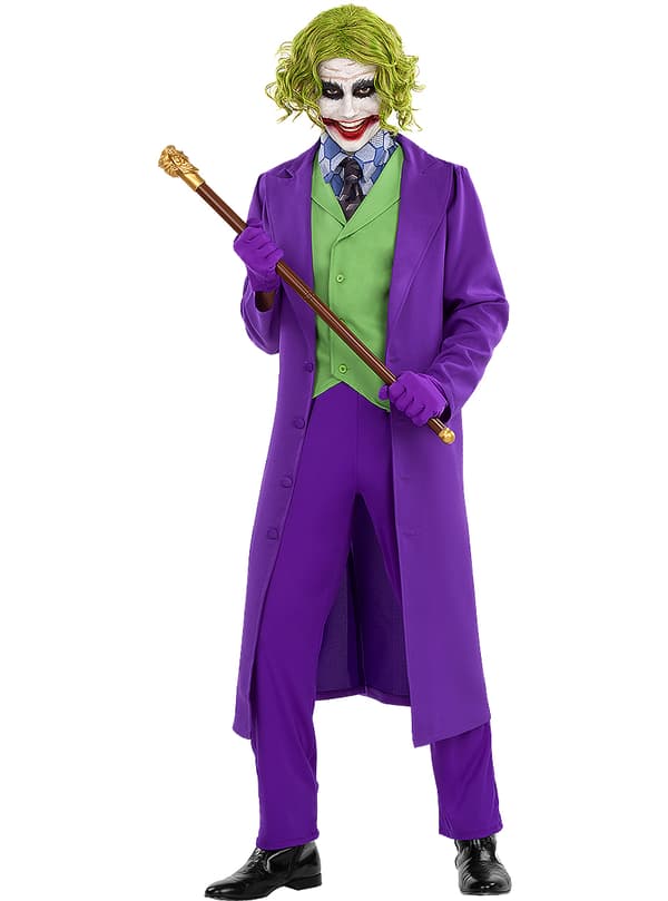 Funidelia | Joker Kostyme - The Dark Knight OFFISIELL til mann ▶ Superhelt, DC Comics, Skurker