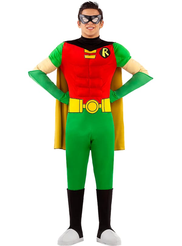 Funidelia | Robin Kostume OFFICIELLE til mænd ▶ Boy Wonder, Superhelte, DC Comics