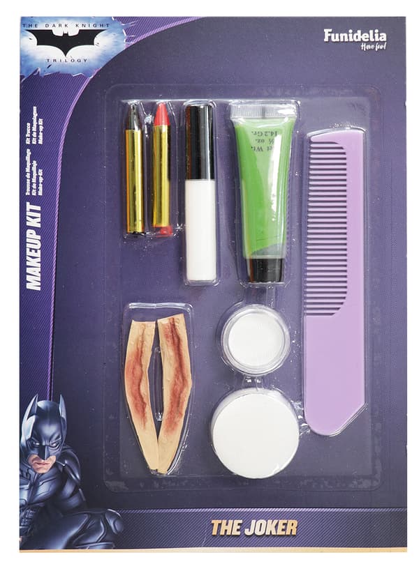 Funidelia | Joker smink set OFFICIELLA för barn och vuxen ▶ Superhjältar, DC Comics, Skurkar, accessoarer för maskeraddräkter