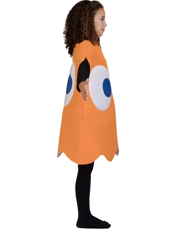 Funidelia | Spöket Clyde Maskeraddräkt - Pac-Man OFFICIELLA för flicka och pockje ▶ Videospel, 80 tals, Arcade - Orange