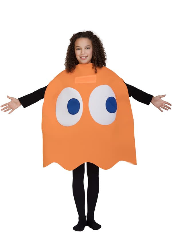 Funidelia | Spöket Clyde Maskeraddräkt - Pac-Man OFFICIELLA för flicka och pockje ▶ Videospel, 80 tals, Arcade - Orange