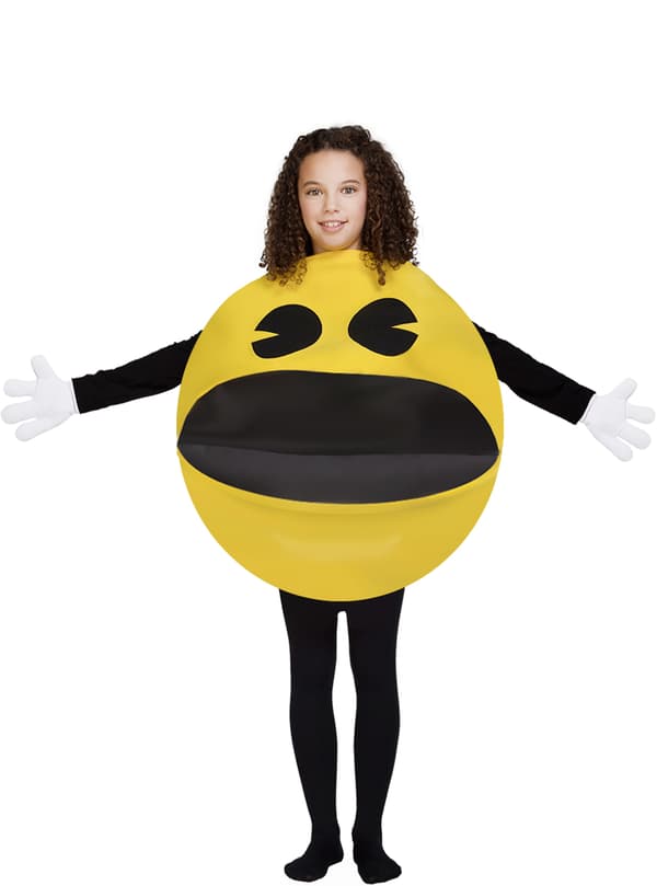 Funidelia | Pac-Man Maskeraddräkt OFFICIELLA för flicka och pockje ▶ Videospel, 80 tals, Arcade - Gul