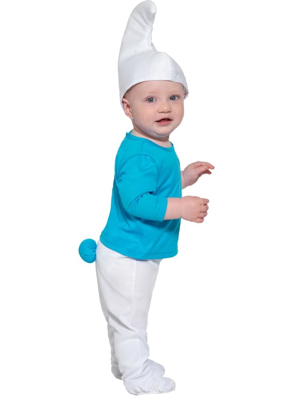 Funidelia | Smurf Maskeraddräkt OFFICIELLA för bebis ▶ The Smurfs, Tecknad, Dvärg - Blå