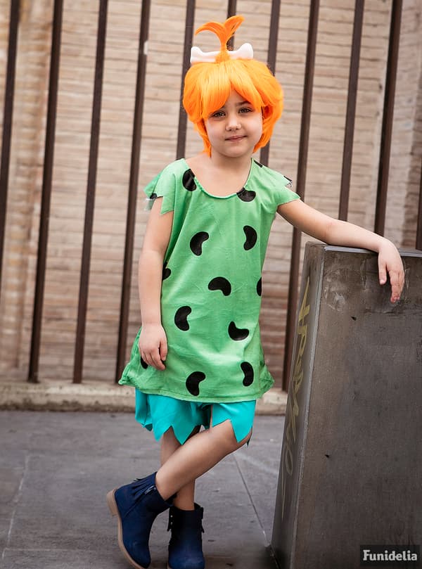 Funidelia | Pebbles Maskeraddräkt - Familjen Flinta OFFICIELLA för flicka ▶ The Flintstones, Tecknad, Familjen Flinta, Grottmänniska