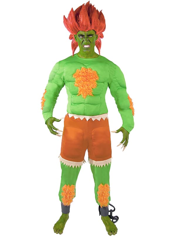 Funidelia | Blanka Kostume - Street Fighter OFFICIELLE til mænd ▶ Videospil, 80'erne, Arcade - Grøn