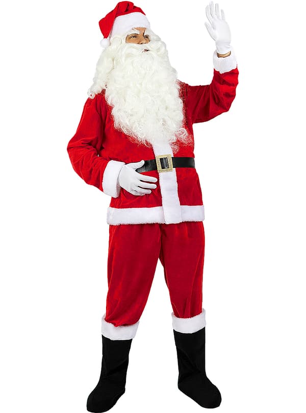 Funidelia | Joulupukkipaketti miehille ▶ Santa Claus, Joulu, Joulupukki - Valkoinen, asusteet asuihin