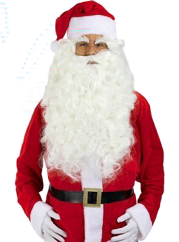 Funidelia | Joulupukkipaketti miehille ▶ Santa Claus, Joulu, Joulupukki - Valkoinen, asusteet asuihin