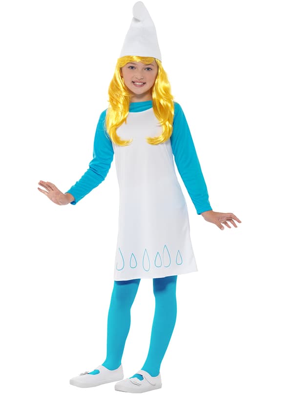Funidelia | Smurfan Maskeraddräkt OFFICIELLA för flicka ▶ The Smurfs, Tecknad, Smurfarna, Dvärg - Blå
