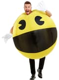 Miniatyrbild 4 av 6: Funidelia | Pac-Man Maskeraddräkt Uppblåsbar OFFICIELLA för dam och herr ▶ Videospel, 80 tals, Arcade - Gul