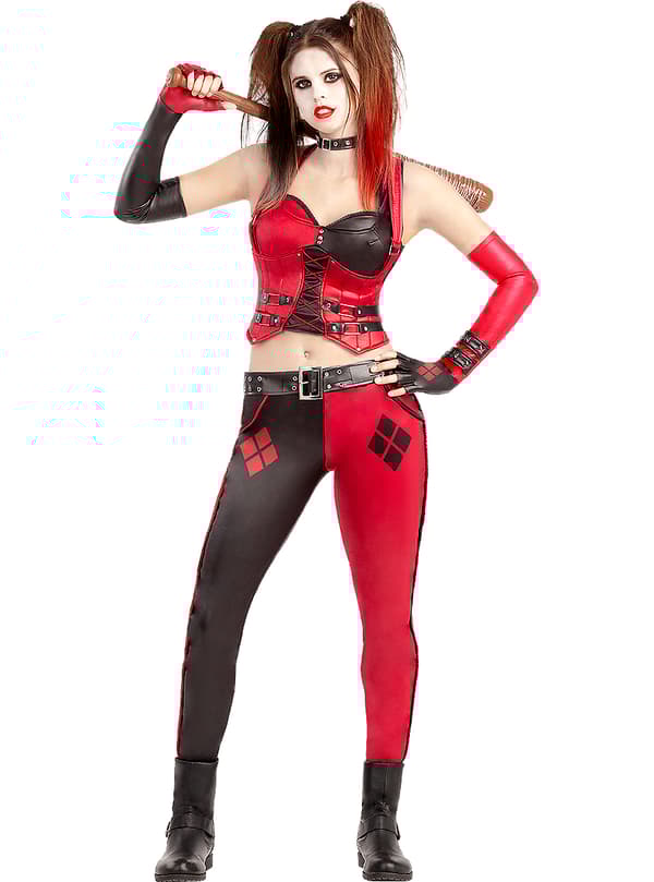 Funidelia | Harley Quinn kostyme - Arkham City OFFISIELL til dame ▶ Superhelt, DC Comics, Suicide Squad, Skurker