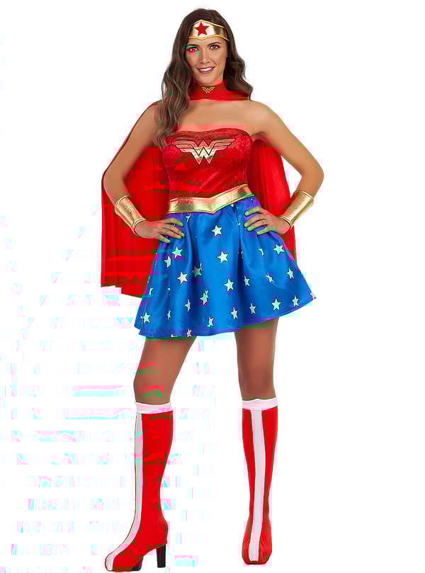 FUNIDELIA Sexig Wonder Woman Maskeraddräkt för dam - Röd