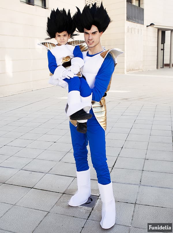 Funidelia | Vegeta kostyme - Dragon Ball OFFISIELL til mann ▶ Manga, Saiyaner, Tegneserie - Blå
