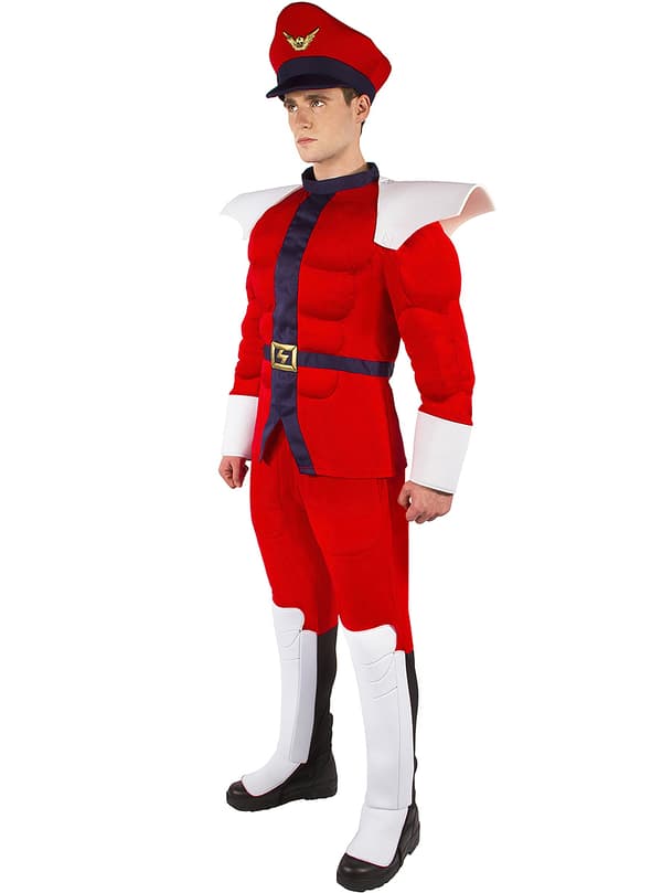Funidelia | M Bison Maskeraddräkt - Street Fighter OFFICIELLA för herr ▶ Videospel, 80 tals, Arcade - Röd