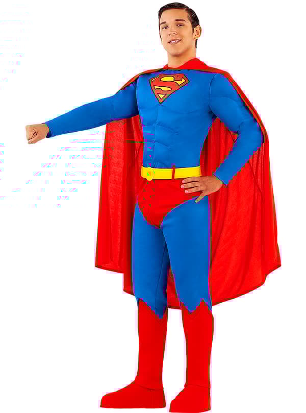 Funidelia | Superman Maskeraddräkt OFFICIELLA för herr ▶ Man of Steel, Superhjältar, DC Comics, Justice League