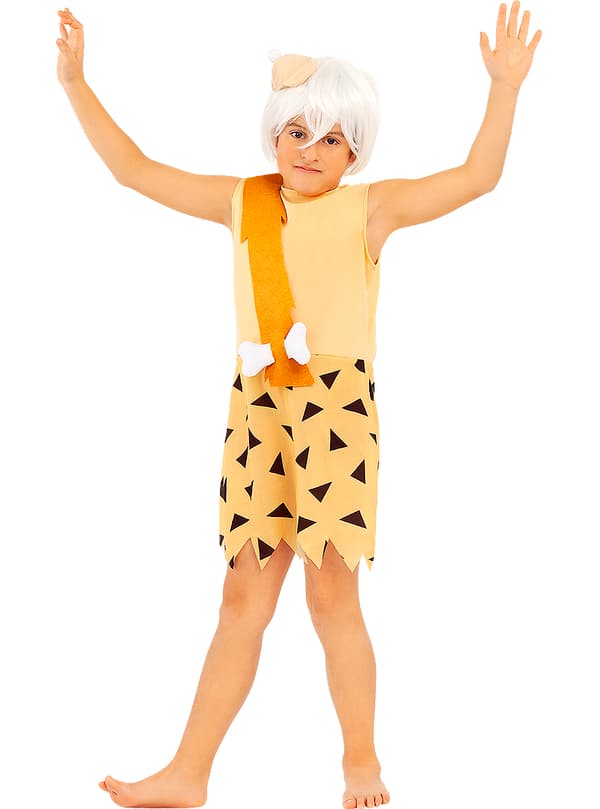 Funidelia | Bamm-Bamm kostume til drenge - The Flintstones OFFICIELLE til drenge ▶ The Flintstones, Tegneserier, Familien Flintstone, Hulemænd