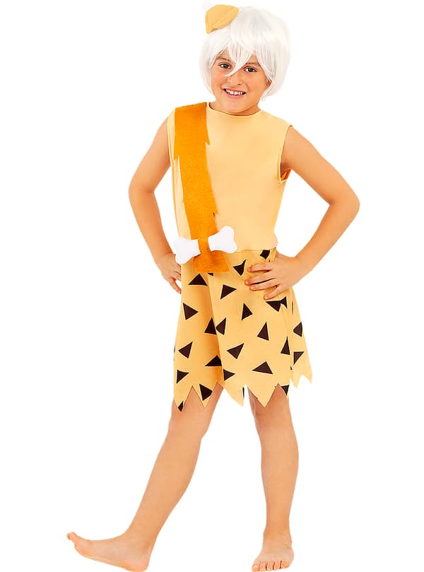 Funidelia | Bamm-Bamm kostume til drenge - The Flintstones OFFICIELLE til drenge ▶ The Flintstones, Tegneserier, Familien Flintstone, Hulemænd