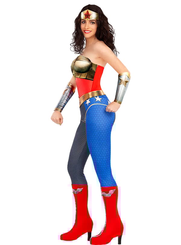 Funidelia | Wonder Woman kostume - Injustice OFFICIELLE til kvinder ▶ Superhelte, DC Comics, Justice League