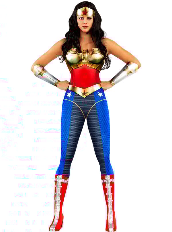 Funidelia | Wonder Woman kostume - Injustice OFFICIELLE til kvinder ▶ Superhelte, DC Comics, Justice League