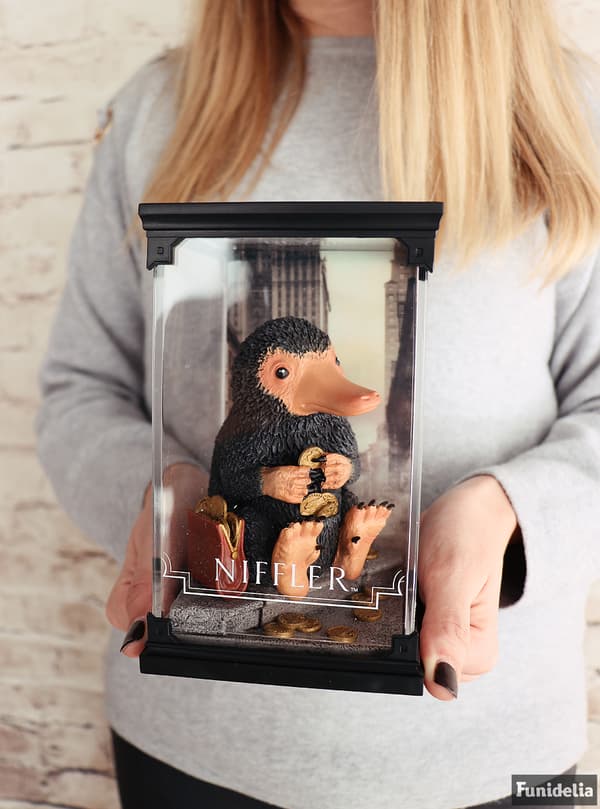 Dekorationsfigur Niffler Fantastiska vidunder och var man hittar dem 19 x 11 cm