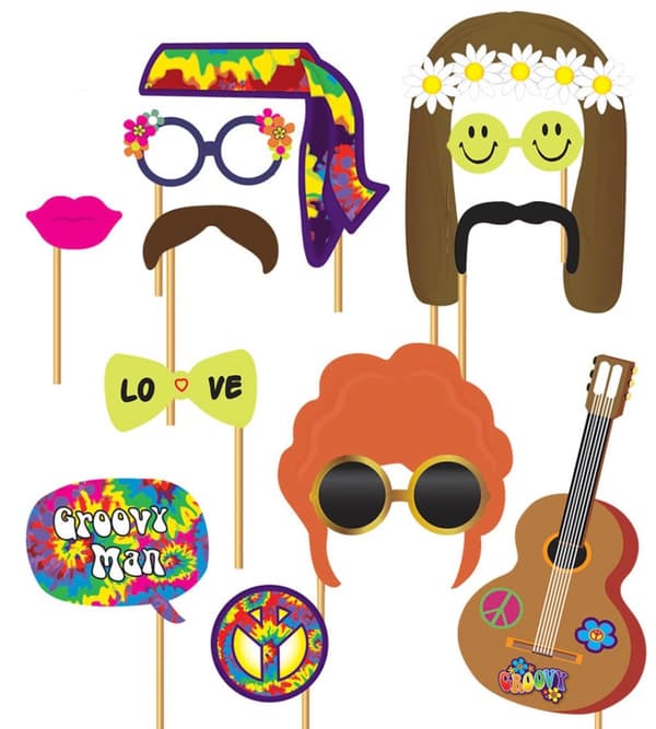 12 delar till Photocall Hippie