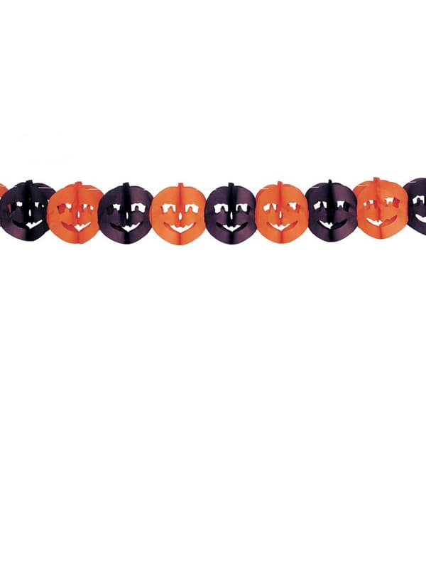 Græskar guirlande sort/orange