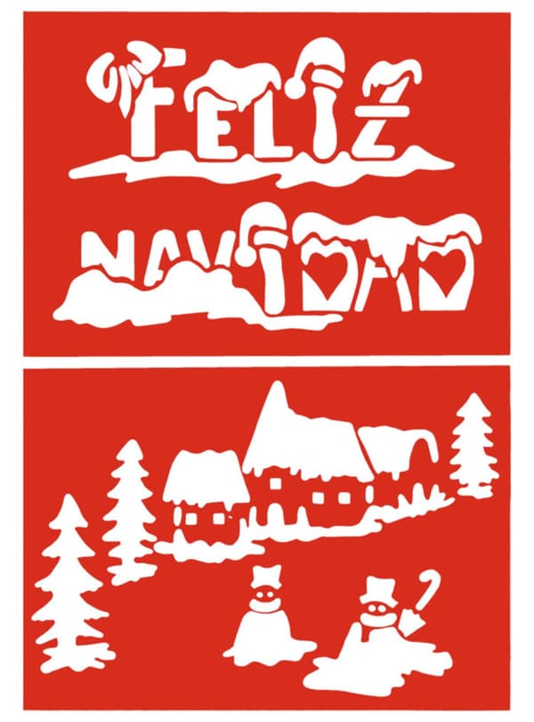 2 Glædelig Jul Skabeloner