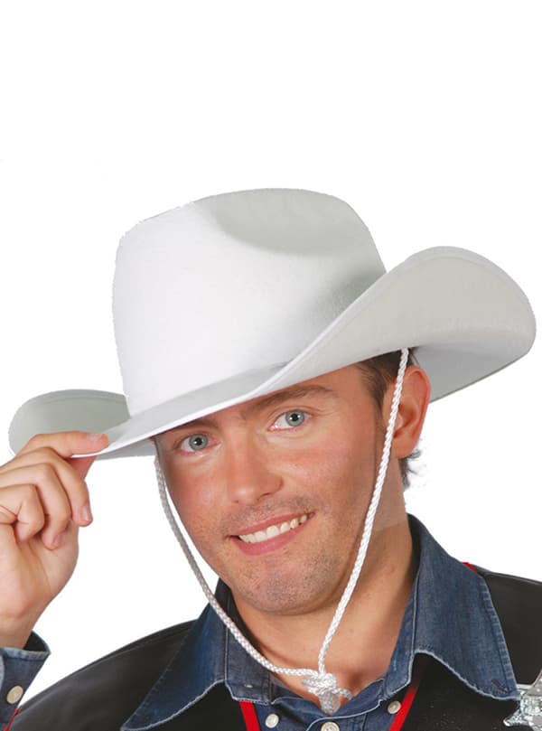 Cowboyhatt Vit