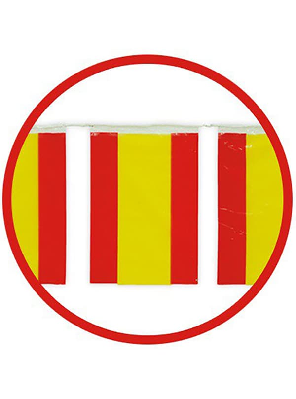50m Store Spanske Flagg Dekorasjonslenke