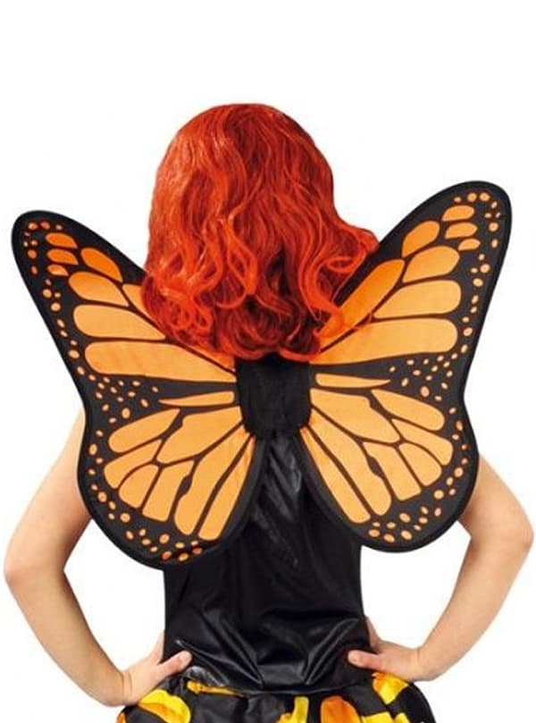 Orange fjärilsvingar