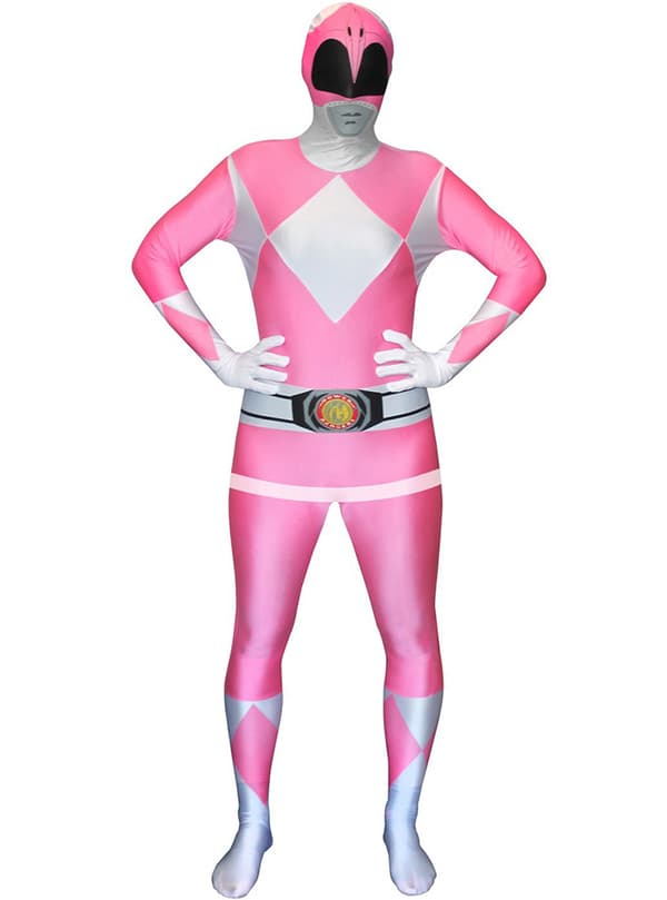 Maskeraddräkt Rosa Power Ranger Morphsuit