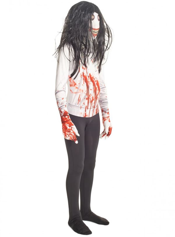 Maskeraddräkt Jeff the Killer Morphsuit för barn