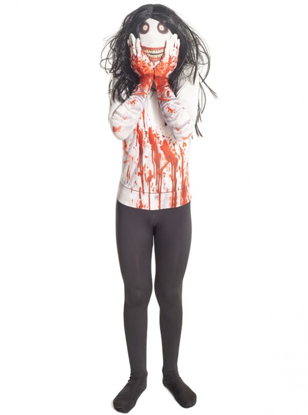 Maskeraddräkt Jeff the Killer Morphsuit för barn