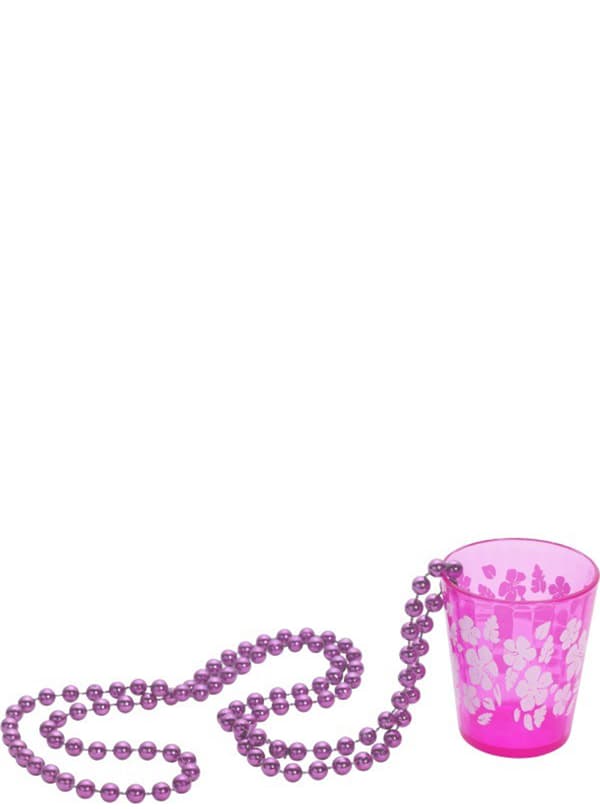Halsband med shotglas Rosa