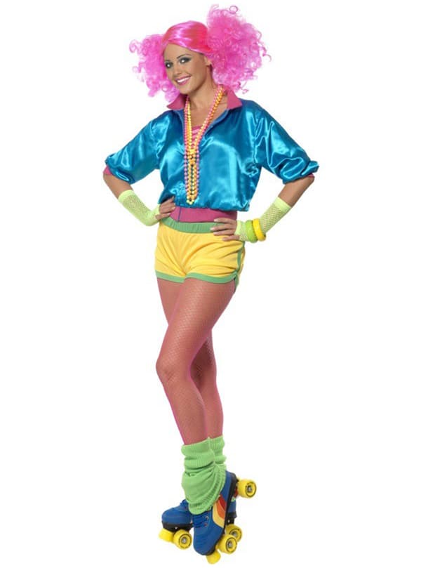 80er Rulleskøjter Kostume