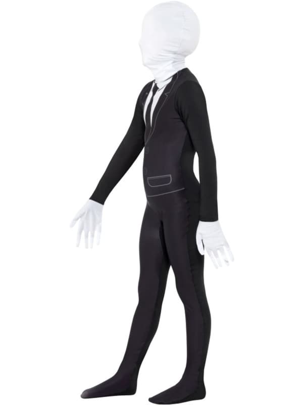 Slenderman second skin kostume til børn