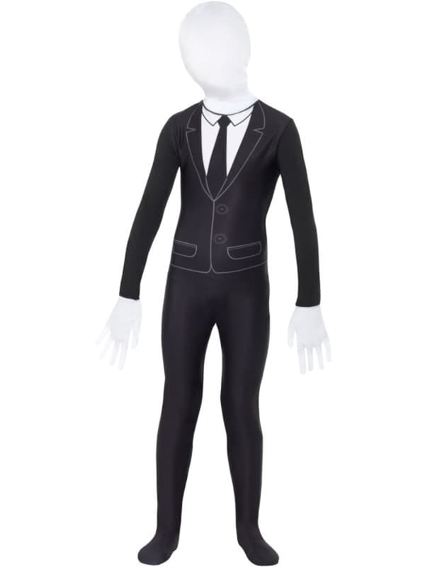 Slenderman second skin kostume til børn