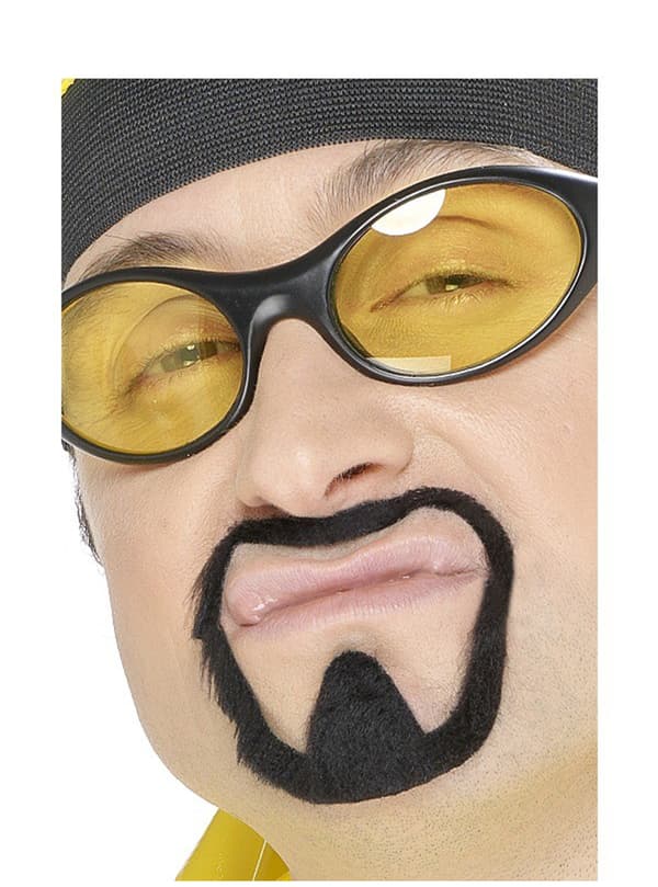 Mustasch med bockskägg Rappare