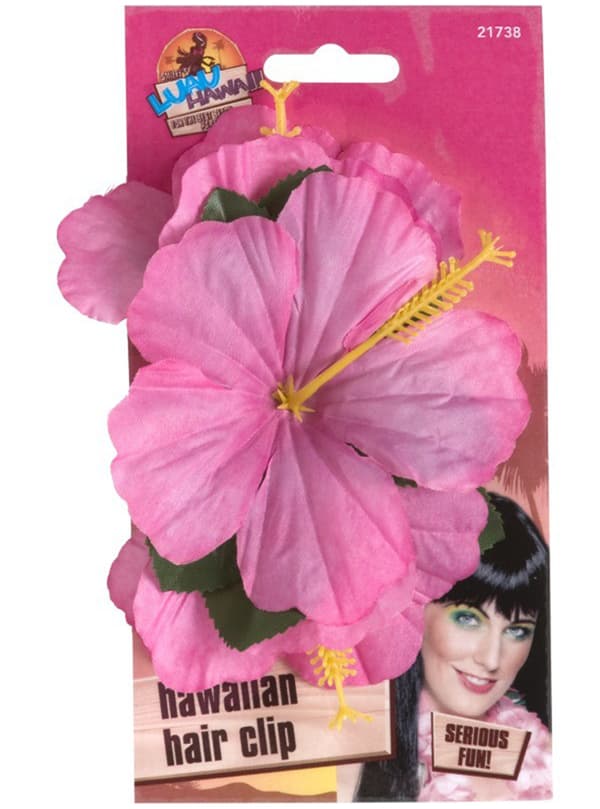 Rosa Hawaii Blomst Hårklipe