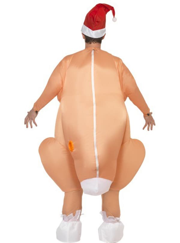 Oppustelig julekalkun kostume