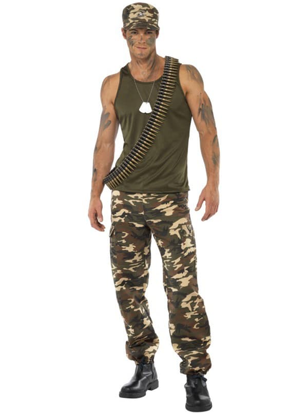 Camouflagekostume til mænd