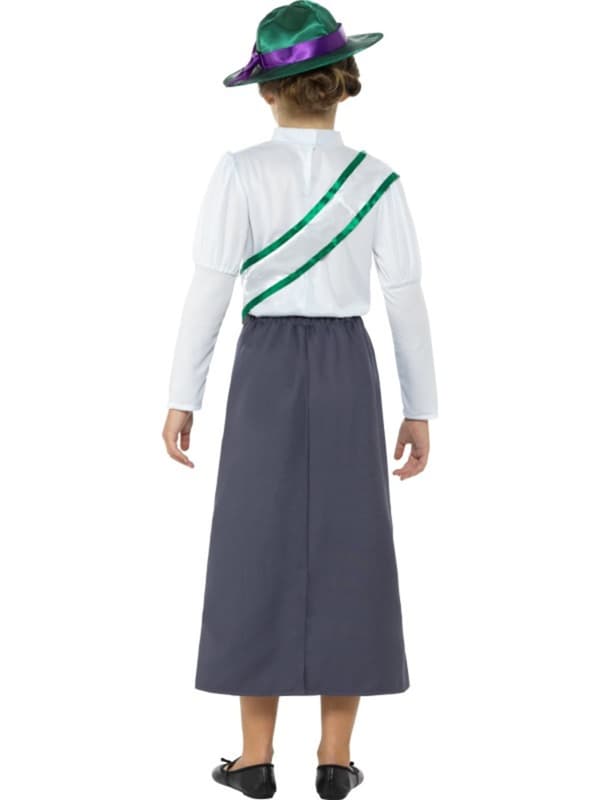 Viktoriansk Suffragette Kostume til Piger