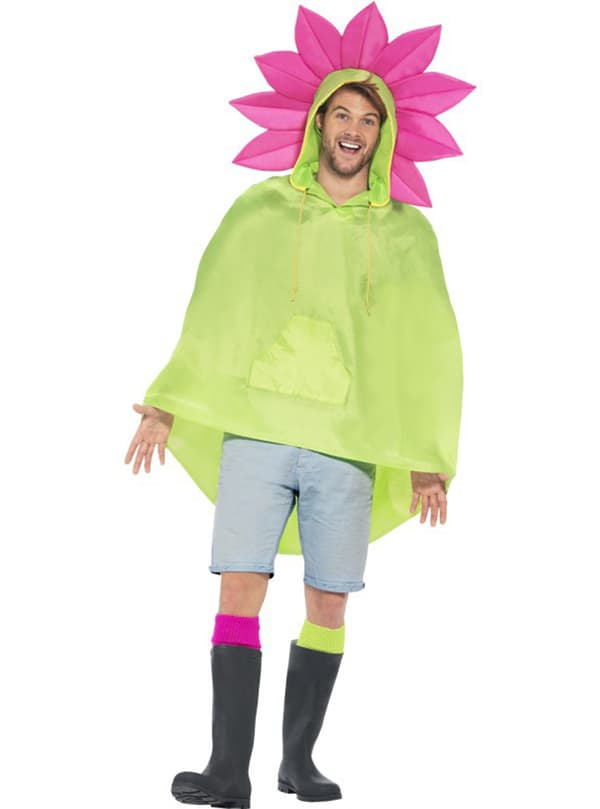 Festlig poncho Blomma