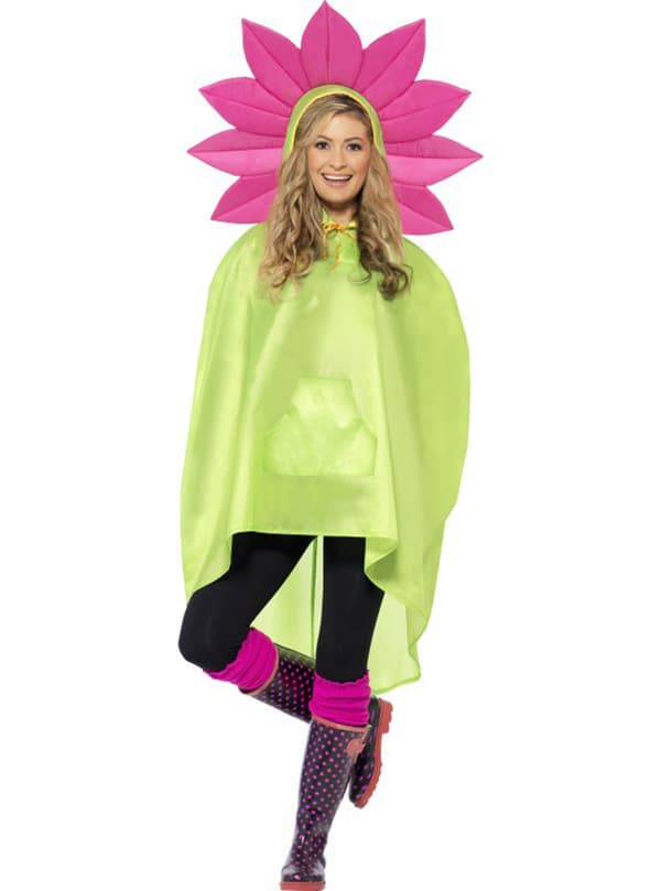 Festlig poncho Blomma