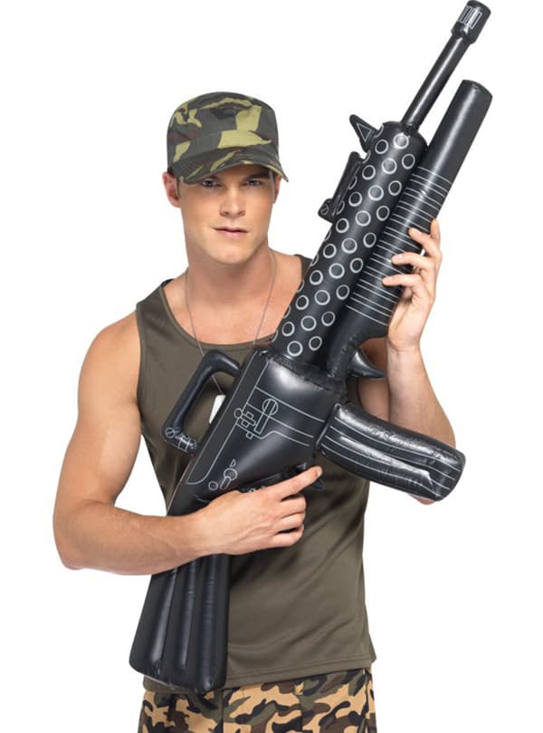 Oppustelig maskinpistol