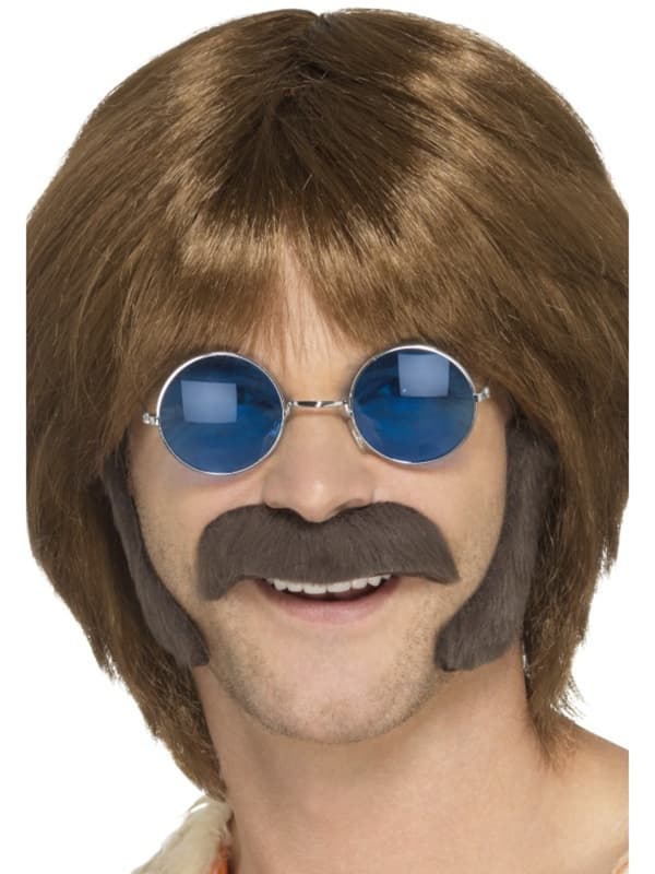 Set hippie modernt kastanj vuxen
