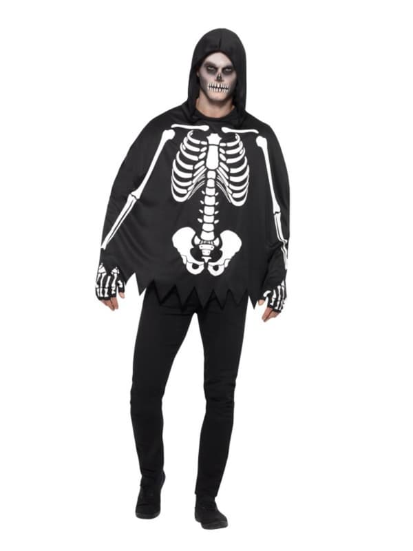 Poncho skelett för vuxen