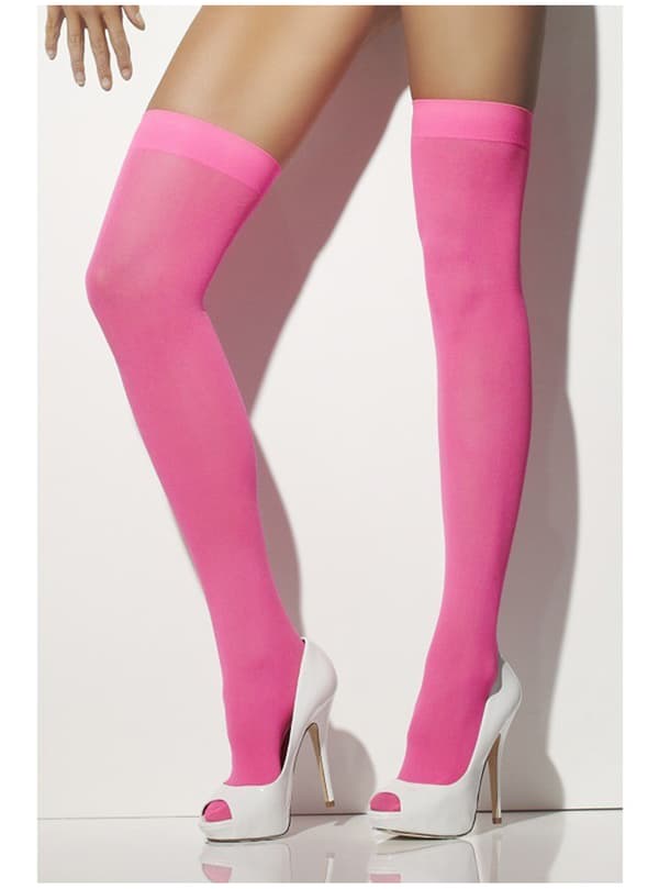Strømper i neon pink