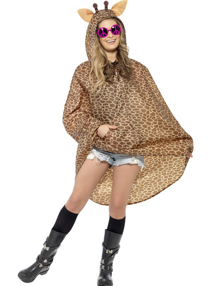 Festlig poncho Giraff